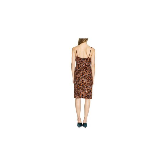 SANCTUARY Brown Spaghetti Strap Knee Length Dress 4 - Picture 2 of 4